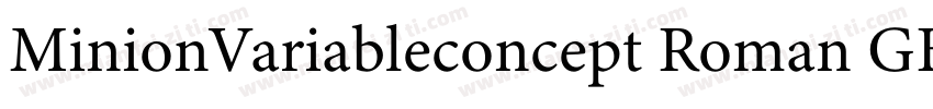 MinionVariableconcept Roman GBpc EU字体转换